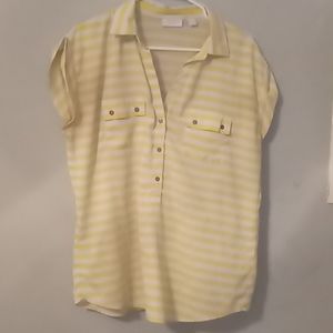 Yellow Striped Blouse